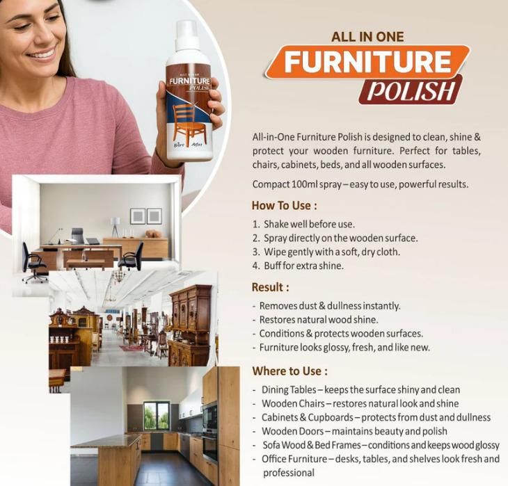 All In One Furniture Polish 450 gram (Buy 1 Get 2 Free)