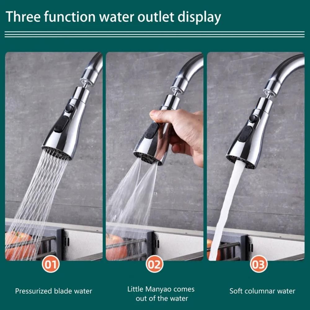 360° Rotating Kitchen Sink Faucet – 3 Modes (1 Pc)
