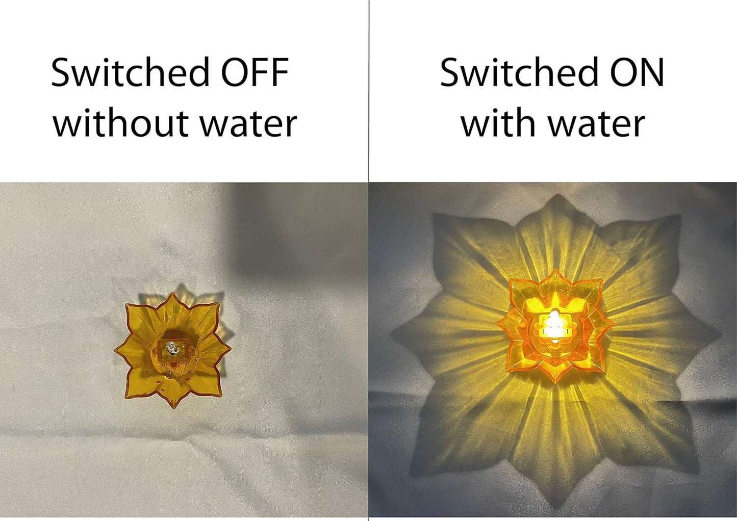 3D Reusable Reflective Shadow Colourful Diya (Pack of 4/12/24)