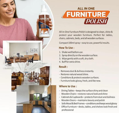 All In One Furniture Polish 450 gram (Buy 1 Get 2 Free)