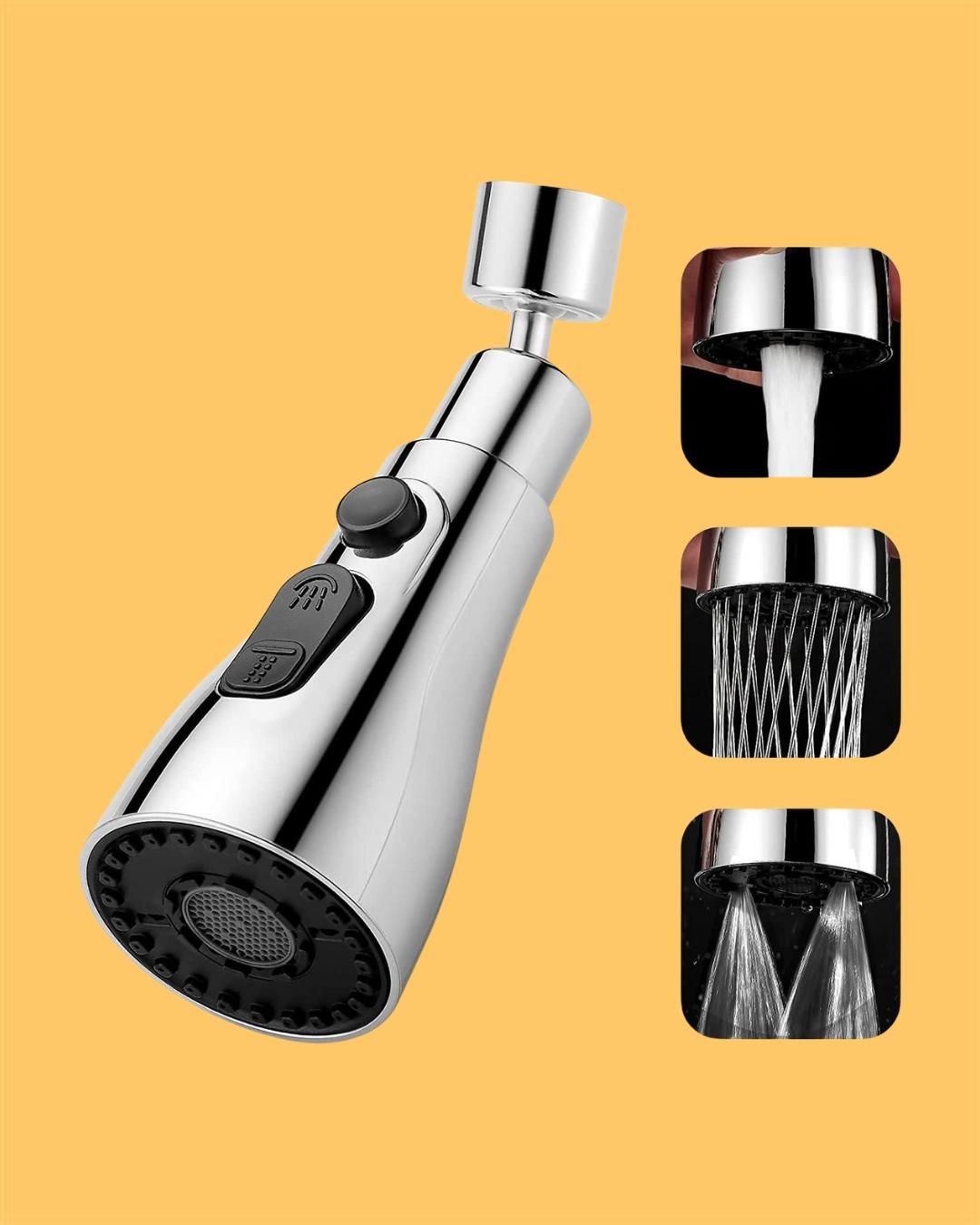 360° Rotating Kitchen Sink Faucet – 3 Modes (1 Pc)