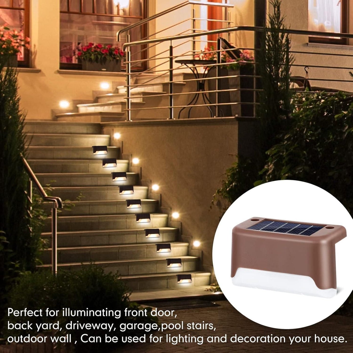 Radiant Solar Powered Waterproof Deck Lights for Indian Outdoors!!!
